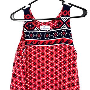 Southern Tide peyton swing dress‎ size medium sleeveless red white blue cayenne thumbnail 3