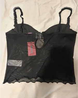 Edikted Mesh Corset Top thumbnail 2
