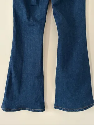 We The Free Jayde Flare Jeans Super High Rise Retro Inspired Size 26 thumbnail 9