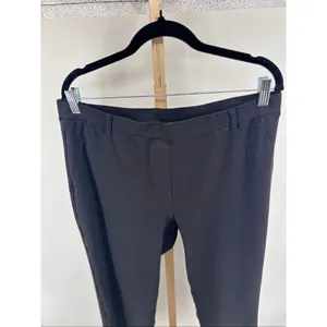 Quince LB24727 Ultra-Stretch Ponte Straight Leg Pant XL Petite Black thumbnail 5