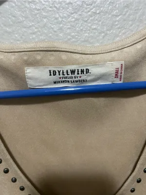 Idyllwind Monticello Fringe Faux Suede Studded Tank Size Small thumbnail 4