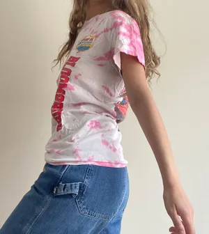 Gildan Pink Tie Dye Tee thumbnail 3