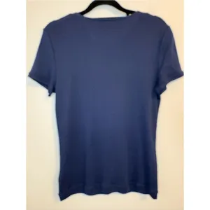 Lauren Ralph Lauren Navy Henley Tee Shirt Small NWT thumbnail 6