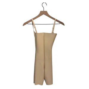 Skims Body CS open bust Mid thigh bodysuit small Sand New with tags thumbnail 2