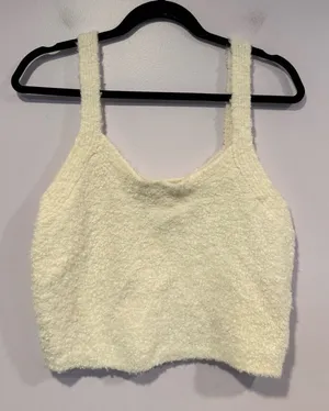 Abercrombie and Fitch lounge collection fuzzy tank‎ top thumbnail 1
