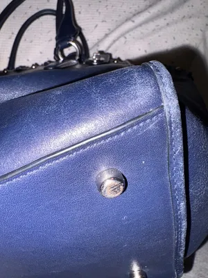 Coach crosby carryall in navy leather‎ thumbnail 6