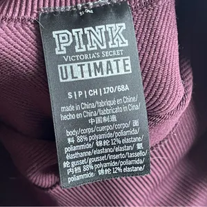 PINK VS | Burgundy High Waisted Leggings Sz S thumbnail 10