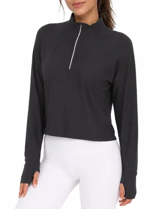 DSG Womens Run Meet & Greet 1/2 Zip Pure Black Pullover XXL thumbnail 1