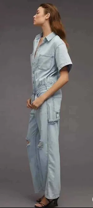 Anthropologie Pilcro Denim Jumpsuit Sz 6 thumbnail 5