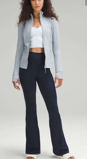 Lululemon Define Jacket Luon Chambray Light Blue Size 8 Zip Up Athletic Coat thumbnail 1