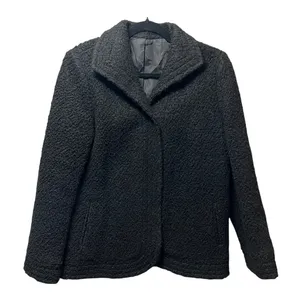 Vintage ILGWU Black Boucle Wool Jacket‎ Union Made Textured Blazer Coat thumbnail 1