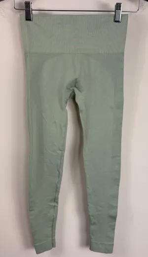 SET Active Seamless‎ High Waist Leggings Sage Green Athleisure Workout Size XS/S thumbnail 1