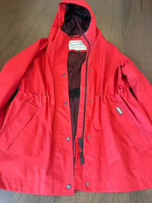 Hunter Ladies Water Resistant Cotton Smock Rain Jacket Size XL - C11-694 thumbnail 4