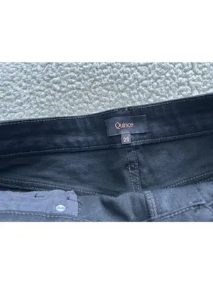 Quince Bella Stretch High Rise Wide Leg Jeans Black Size 29/30 thumbnail 4