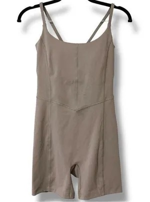 All In Motion small shorts bodysuit tight fit built in shelf bra removable pads thumbnail 1