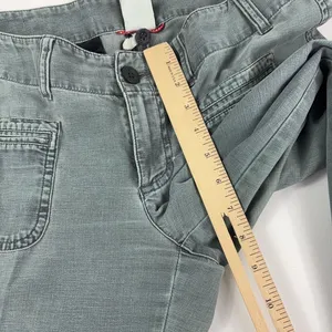 The North Face Pants Womens 33 Gray Cropped Wide Leg Cotton Twill Casual thumbnail 6