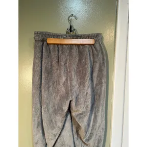Free Haven Womens Sz Large Plush Sweatpants Lounge Pants Light Gray Straight Leg thumbnail 6