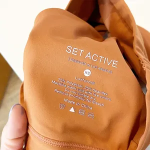 SET Active One Shoulder Sports Bra Tan Brown XS thumbnail 3