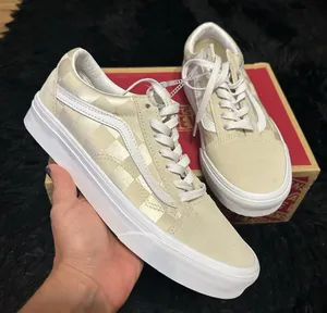 VANS old skool checkerboard suede satin lace up shoes sneakers women’s 8 new thumbnail 7