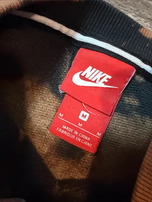 Nike Black & Orange Acid Wash Tie-Dye Cropped Sweatshirt thumbnail 6