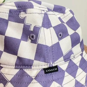 NWT Coach Checkerboard Print‎ Bucket Hat size XS/S thumbnail 3