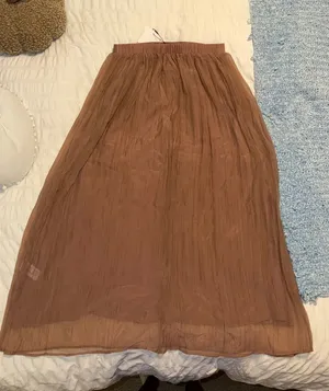 Zara sheer skirt blush pink thumbnail 1