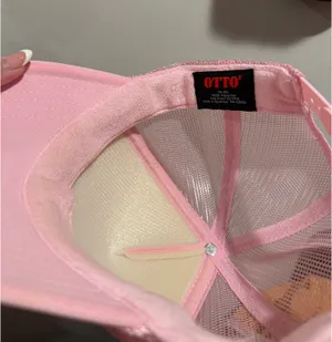 Pink Retro Trump Trucker Hat thumbnail 4