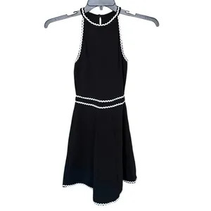 Tuckernuck Hill House Black Billie Halter Neck Mini Dress Size XS thumbnail 2