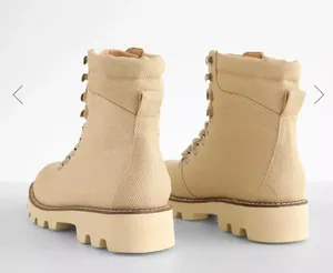 Arlene Combat Boot 6.5 Beige Tan thumbnail 2