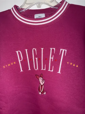 Disney Winnie the Pooh Magenta Crewneck Sweatshirt thumbnail 2