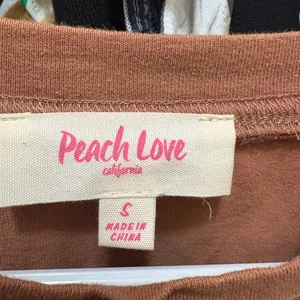 Peach Love California WASHED RIBBON & WESTERN BOOTS T-SHIRT DRESS NWOT Punch LOVE SIZE S thumbnail 9