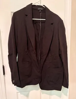 The Limited Black Women's Knit Blazer Jacket thumbnail 1