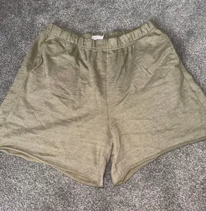 Hanes Olive Sweatpants Shorts thumbnail 1