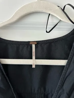 Free People Black Top/ Mini Dress thumbnail 2