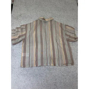 Prana Iguala Top‎ Clay Stripe Tencel Modal Button Down Shirt Womens Medium NEW thumbnail 5