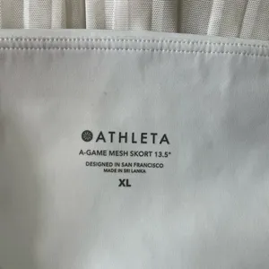 Athleta A-Game Pleated Mesh Skort White Balletcore Pickleball/Tennis/Golf-XL 🧡🎀 thumbnail 9