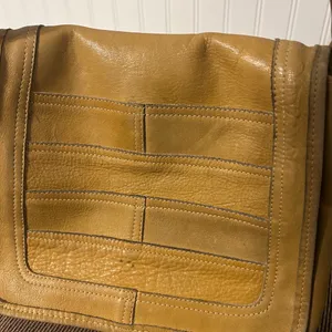 Vintage Tan Genuine Leather Shoulder Bag thumbnail 6