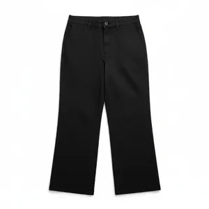 Celebrity Pink Womens Pants Size 2X Black Chino Twill Wide-Leg Hi-Rise Office thumbnail 6