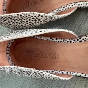 Madewell Spotted Cream and Brown Shoes Size 9.5 thumbnail 2