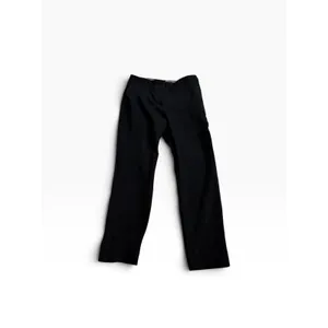 Zara Dress Pants Size L Black Slim Leg Striped Elastic Waist Trousers thumbnail 2
