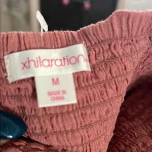 Xhilaration Elegant dusty rose romper with maxi skirt around thumbnail 2