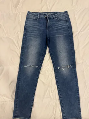 American eagle super stretch hi rise jegging crop thumbnail 1