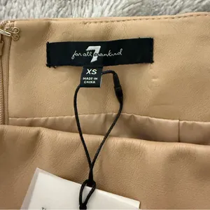 7 for all Mankind Faux Leather Skort thumbnail 4