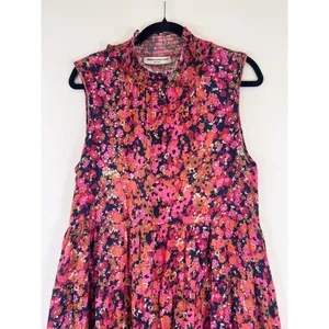 Amanda Uprichard Womens Dress Pink Nadia Mini Floral Sleeveless A Line Large thumbnail 7