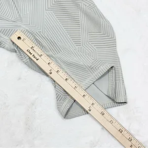 Gymshark Elevate Geometric Print Cycling Gym‎ Shorts Taupe Tan Medium thumbnail 9