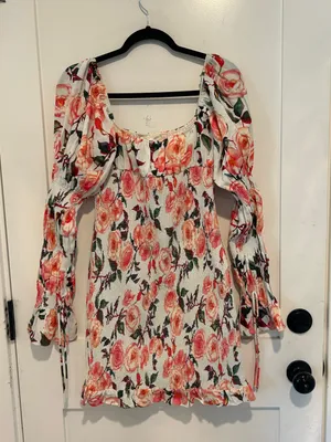 Sau Lee Saulee New Tags “Betty” Floral Punk Dress Mini Ruffle thumbnail 3