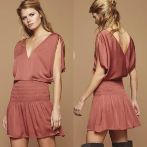 COSETTE Gabrielle silk dress rosewood sz M Garmentory‎ thumbnail 2