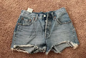 Levi's 501 Studded Denim Shorts thumbnail 1