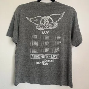 NWT‎ Daydreamer Aerosmith Tour Tee in Gray thumbnail 3