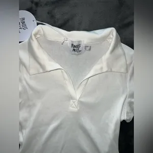 Princess Polly Cori Top in Cream Size 2 New with tag thumbnail 8